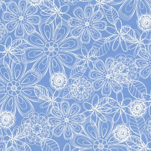 Periwinkle Floral